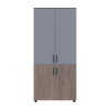 Kleiderschrank Doros Thorn Cremona Cannolo/Grau 2 Türen Böden 90x51,6x200 (44900456)