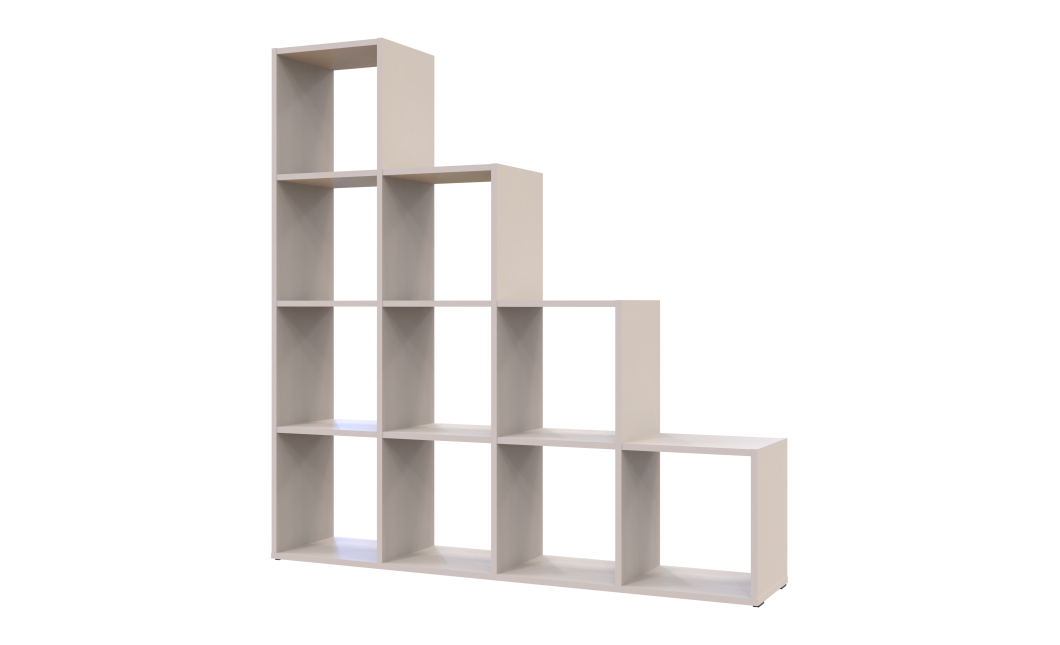 Regalsystem Doros Step 4x4 Kaschmir offen 136,2x28,8x140,7 (41516168)