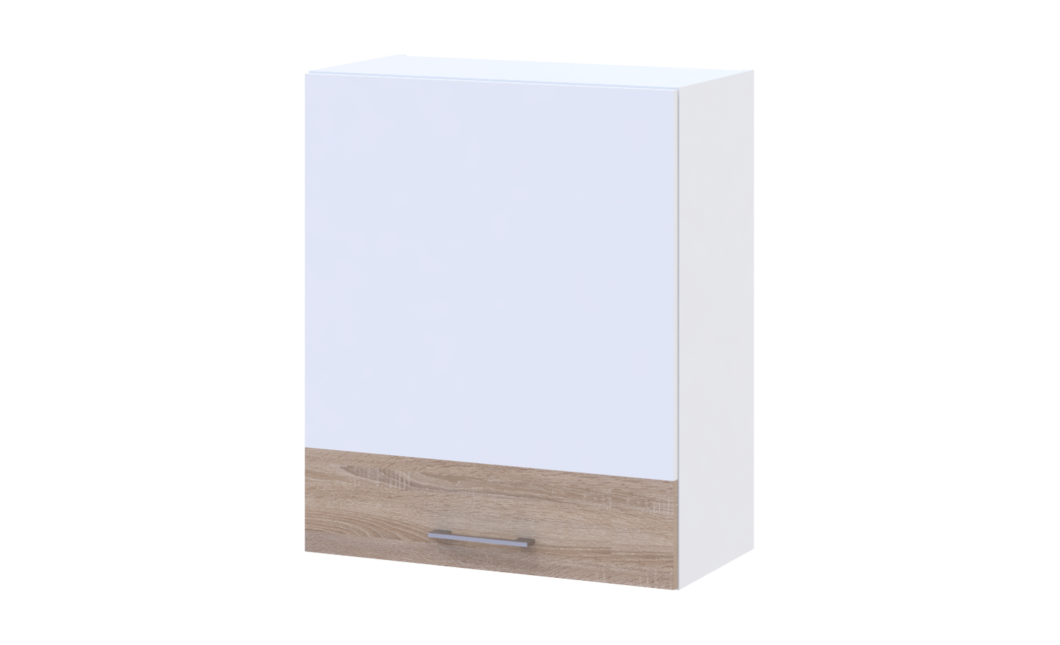 Leia Küche Doros M72_SZ60 Oberschrank rechts Weiß Sonoma Eiche Möbelplatte 60x31x72 (81359337.4)
