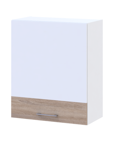 Leia Küche Doros M72_SZ60 Oberschrank rechts Weiß Sonoma Eiche Möbelplatte 60x31x72 (81359337.4)