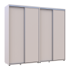 Kleiderschrank Doros Sigma Slim Schiebetüren Kaschmir 2+2 Türen 240x60x214.4 (42005595)