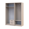 Drehtürenschrank Doros Rondi mit Kleiderstange Kaschmir 3 Türen 181x52x195 (42005392)