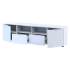 Kommode Doros Ron 4 Weiß 2 Türen 2 Schubladen 180x38x50 (44900221)