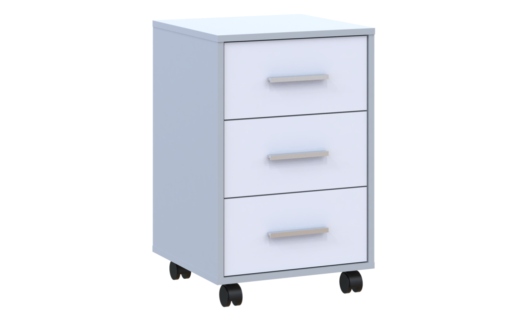 Rollcontainer Doros T3 Grau Weiß 43x42x66,4 (41902061)