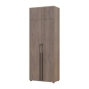 Kleiderschrank mit Schubladen und Aufsatz Doros Kasper Cremona Cannolo 2 Türen 90x48x245 (42005539)