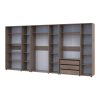 Kleiderschrank mit Regalen und Schubladen Doros Kasper Cremona Cannolo 3+3+3 Türen 405x48x204 (42005735)