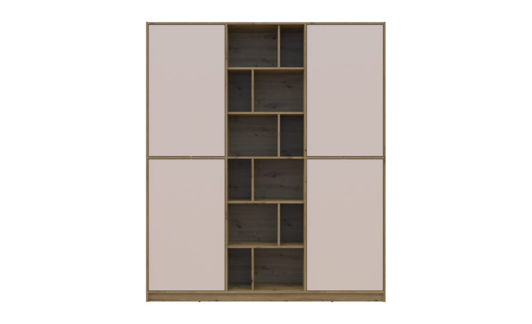 Kleiderschrank Doros Morgan Artisan Eiche/Kaschmir 180x40x210 (44900408)
