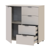 Kommode Doros Ron 1 Kaschmir 1 Türen 4 Schubladen 80x38x81 (41516043)