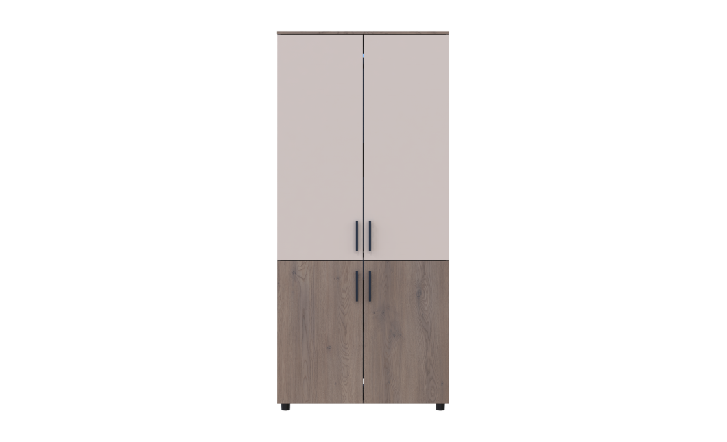 Kleiderschrank Doros Thorn Cremona Cannolo/Kaschmir 2 Türen Kleiderstange 90x51,6x200 (44900451)