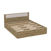 Bett Doros Rondi Doppelbett Eiche Artisan/Kaschmir 160x200 (44900531)