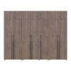 Kleiderschrank mit Schubladen, Regalen und Aufsatz Doros Kasper Cremona Cannolo 2+3+2 Türen 315x48x245 (42005741)