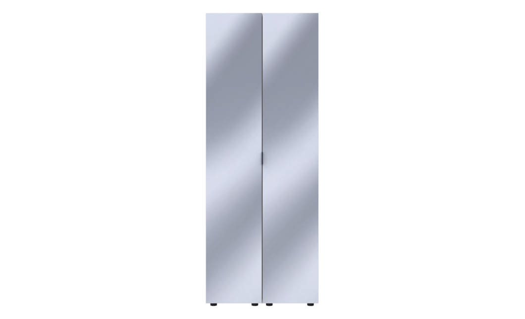 Kleiderschrank Set Doros Gelar Kaschmir mit 2 Spiegeln 78x49,5x203,4 (42005103)