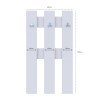 Wandpaneel Doros N1 Weiß 65x3,2x115 (41510008)