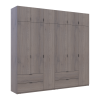 Kleiderschrank Doros Lukas Cannolo / Cannolo 3+3 Türen 255x50x240 (42005242)