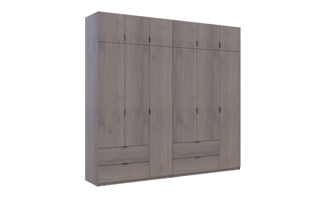 Kleiderschrank Doros Lukas Cannolo / Cannolo 3+3 Türen 255x50x240 (42005242)