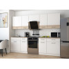 Küche Doros Leia 260x60x250 Weiß / Sonoma Eiche (81000009)