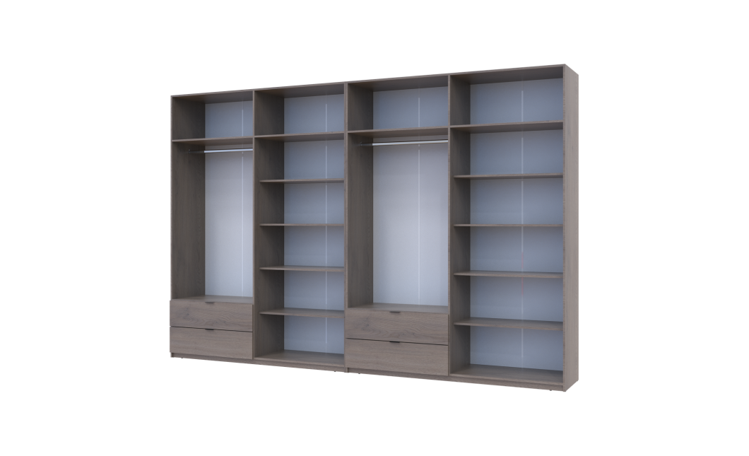 Kleiderschrank Doros Lukas Cannolo / Cannolo 4+4 Türen 360x50x240 (42005250)