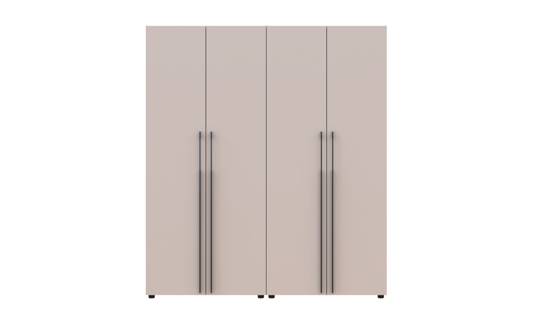 Kleiderschrank Doros Kasper Kaschmir 2+2 Türen 180x50x204 (42005512)