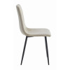 Stuhl TURIN Samt Beige/Schwarze Beine (10038701)