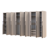 Kleiderschrank mit Regalen und Schubladen Doros Kasper Kaschmir 3+3+3 Türen 405x48x204 (42005734)