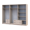 Kleiderschrank Doros Rondi Kaschmir 2+4 Türen 242x52x195 (42005620)
