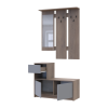 Flurmöbel Set Bela Cremona Cannolo/Grau mit Spiegel 100x40x210 (44900413)