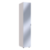 Kleiderschrank Doros Gelar Kaschmir mit Spiegel 39x49,5x203,4 (80737635)