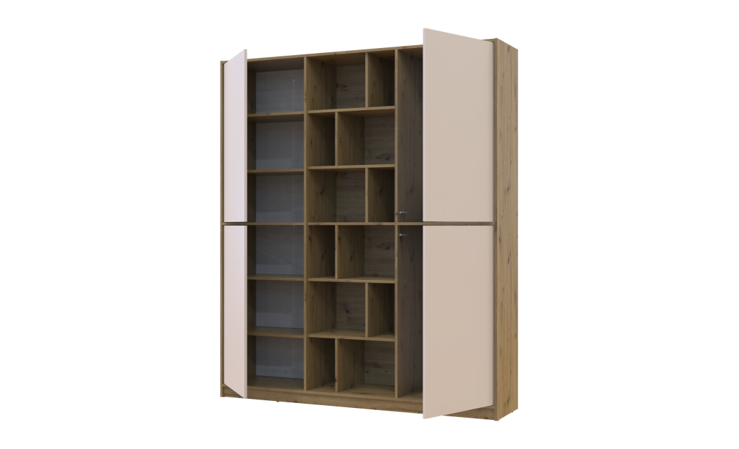 Kleiderschrank Doros Morgan Artisan Eiche/Kaschmir 180x40x210 (44900408)