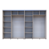 Kleiderschrank Doros Sigma Slim Schiebetüren Kaschmir 2+2 Türen 320x60x214.4 (42005611)