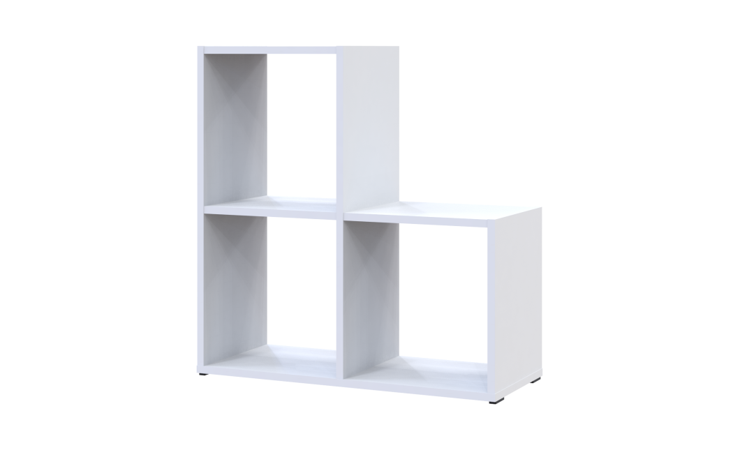 Regalsystem Doros Step 2x2 Weiß offen 69x28,8x71,4 (41516156)