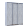 Kleiderschrank Doros City Light Natti Luc Schiebetüren 3 Türen 225x60x225 (80736526)
