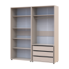 Kleiderschrank mit Regalen und Schubladen Doros Kasper Kaschmir 2+2 Türen 180x48x204 (42005534)