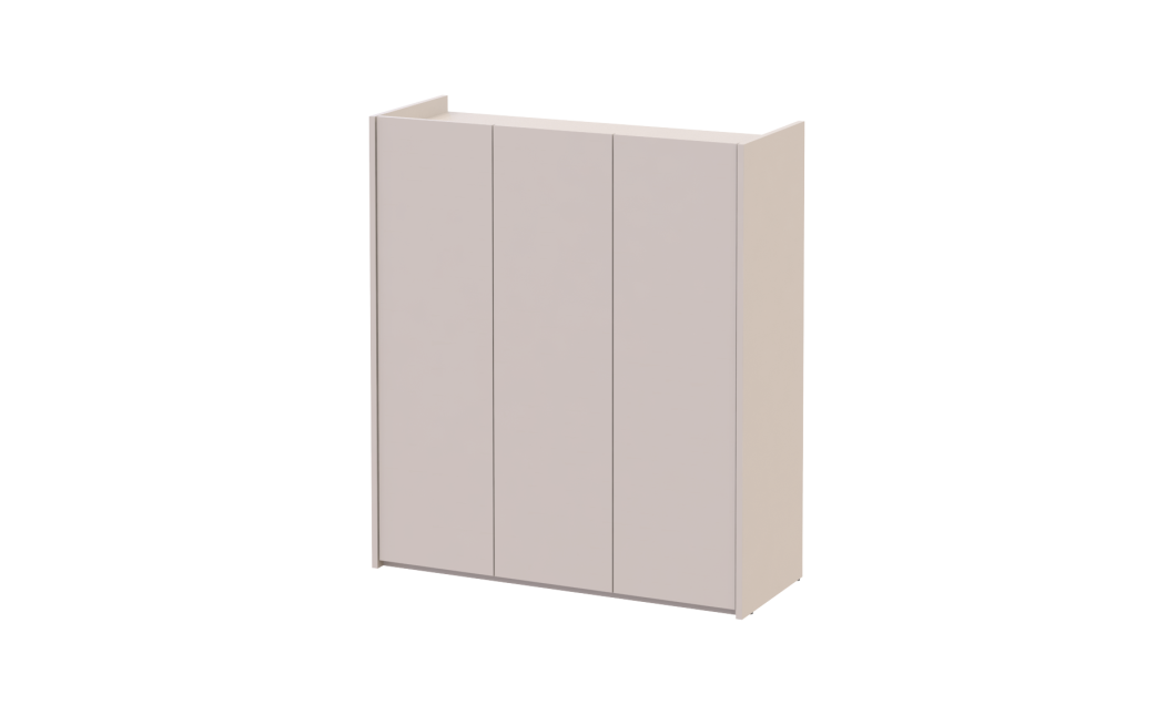 Schuhschrank Doros Kassel mit Spiegel Kaschmir 3 Türen 97×40×110 (42005506)