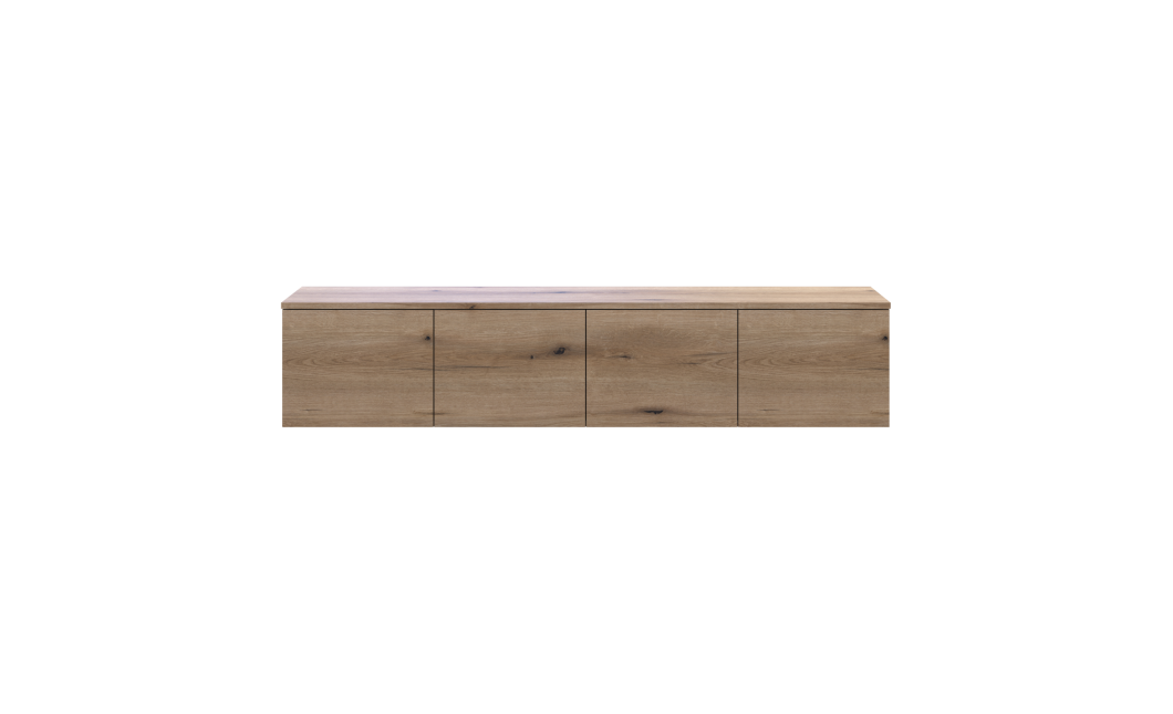 TV-Board Doros Levia Ewok Eiche 4 Türen 160x35x33 (41516094)