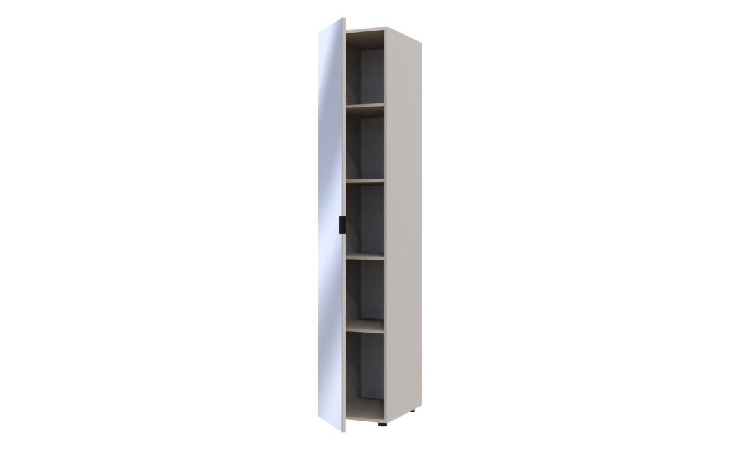 Kleiderschrank Doros Gelar Kaschmir mit Spiegel 39x49,5x203,4 (80737635)
