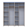 Kleiderschrank Doros Sigma Slim Schiebetüren Kaschmir 2+2 Türen 190x45x214.4 (42005584)