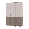 Kleiderschrank Doros Thorn Cremona Cannolo/Kaschmir 3 Türen Kleiderstange 135x51,6x200 (44900499)