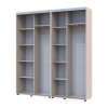 Kleiderschrank Doros Sigma Slim Schiebetüren Kaschmir 2+2 Türen 190x45x214.4 (42005584)
