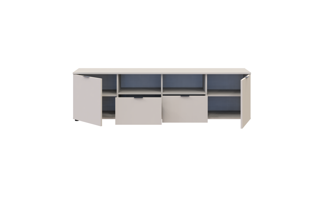 Kommode Doros Ron 4 Kaschmir 2 Türen 2 Schubladen 180x38x50 (41516046)