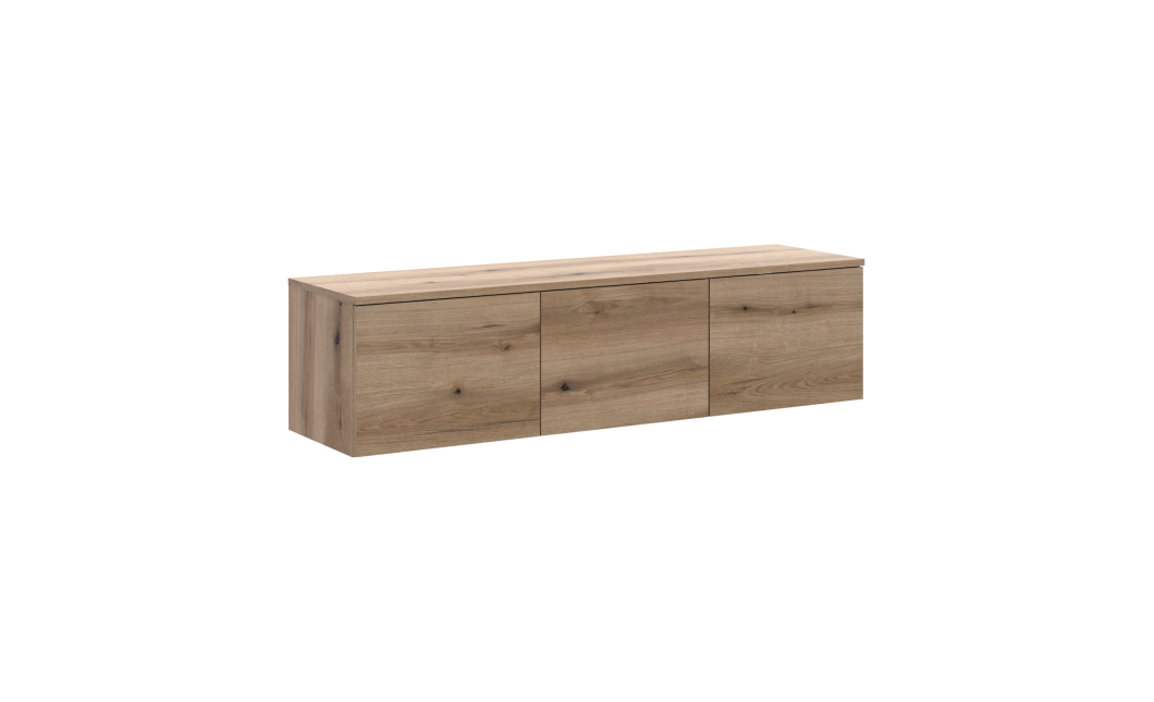 TV-Board Doros Levia Eiche Evoke 3 Türen 130х35х33 (41516290)