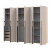 Kleiderschrank mit Regalen und Schubladen Doros Kasper Kaschmir 2+2+2 Türen 270x48x204 (42005730)