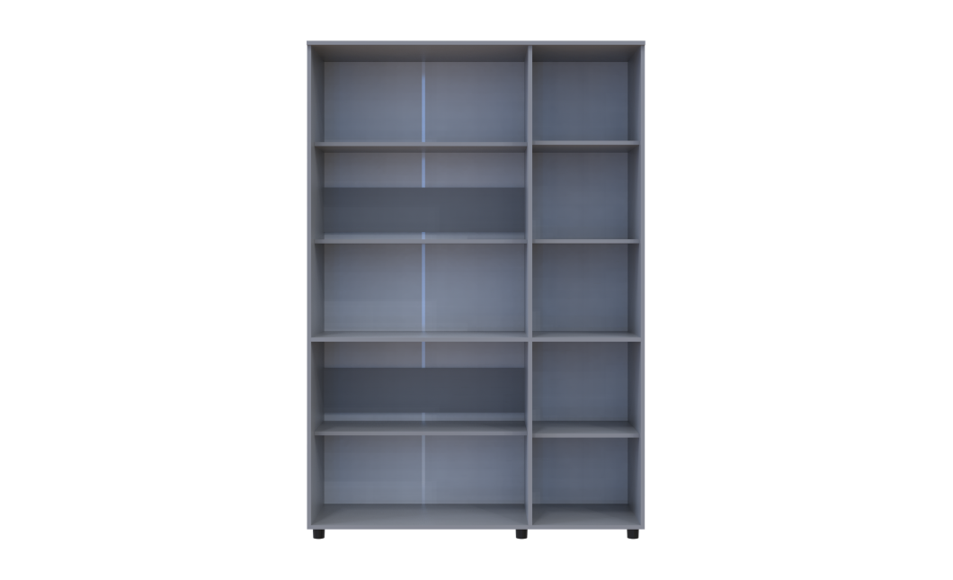 Kleiderschrank Doros Thorn Grau 3 Türen Böden 135x51,6x200 (44900488)