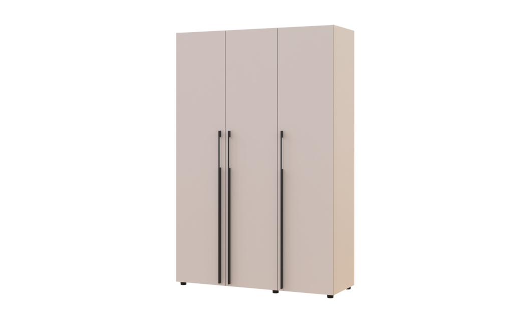Kleiderschrank mit Schubladen Doros Kasper Kaschmir 3 Türen 135x48x204 (42005561)