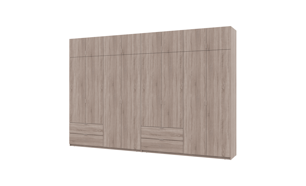 Kleiderschrank Doros Lukas Sonoma Eiche 4+4 Türen 360x50x240 (42005143)