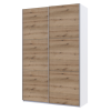 Kleiderschrank Doros G-Caiser Schiebetüren Weiß Ewok Eiche 2 Türen 160x60x240 (42005073)