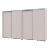 Kleiderschrank Doros Sigma Slim Schiebetüren Kaschmir 2+2 Türen 340x60x214.4 (42005615)