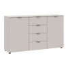 Kommode Doros Ron 5 Kaschmir 2 Türen 4 Schubladen 140x38x81 (41516047)