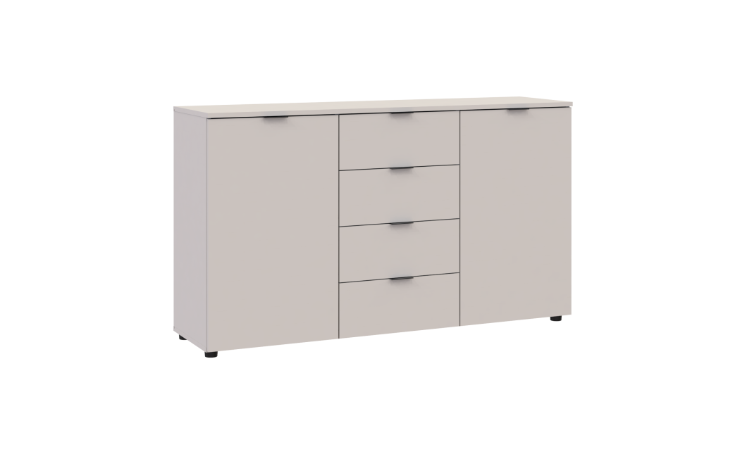 Kommode Doros Ron 5 Kaschmir 2 Türen 4 Schubladen 140x38x81 (41516047)