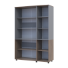 Kleiderschrank Doros Thorn Cremona Cannolo/Grau 3 Türen Böden 135x51,6x200 (44900504)
