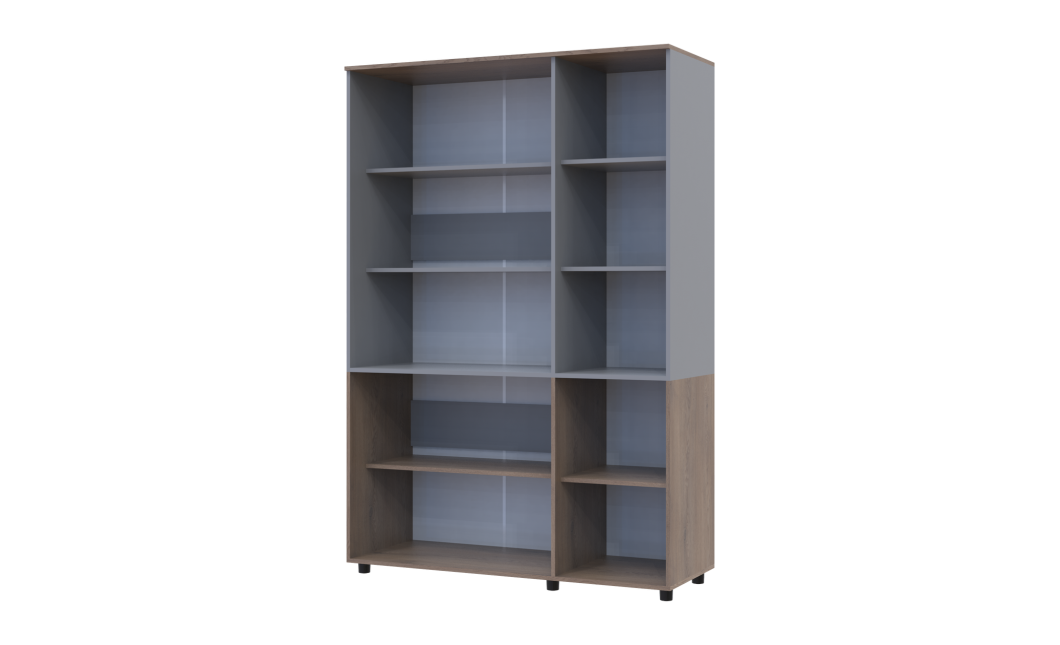Kleiderschrank Doros Thorn Cremona Cannolo/Grau 3 Türen Böden 135x51,6x200 (44900504)